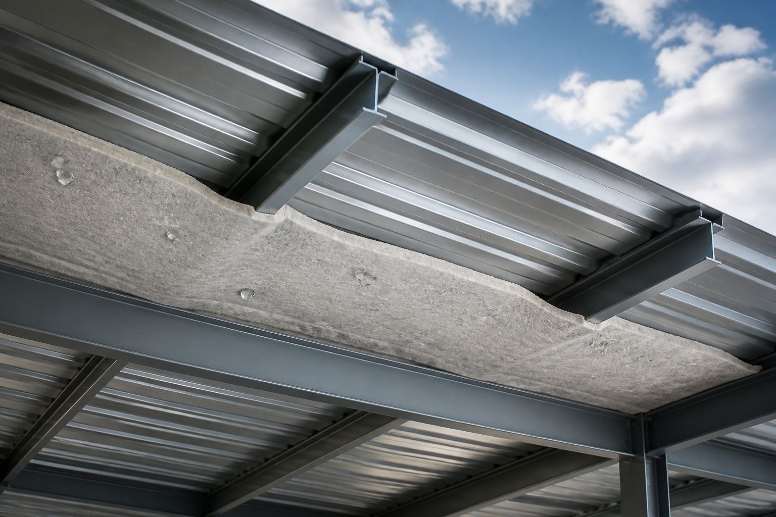 Bac acier anti-condensation : protégez votre toiture