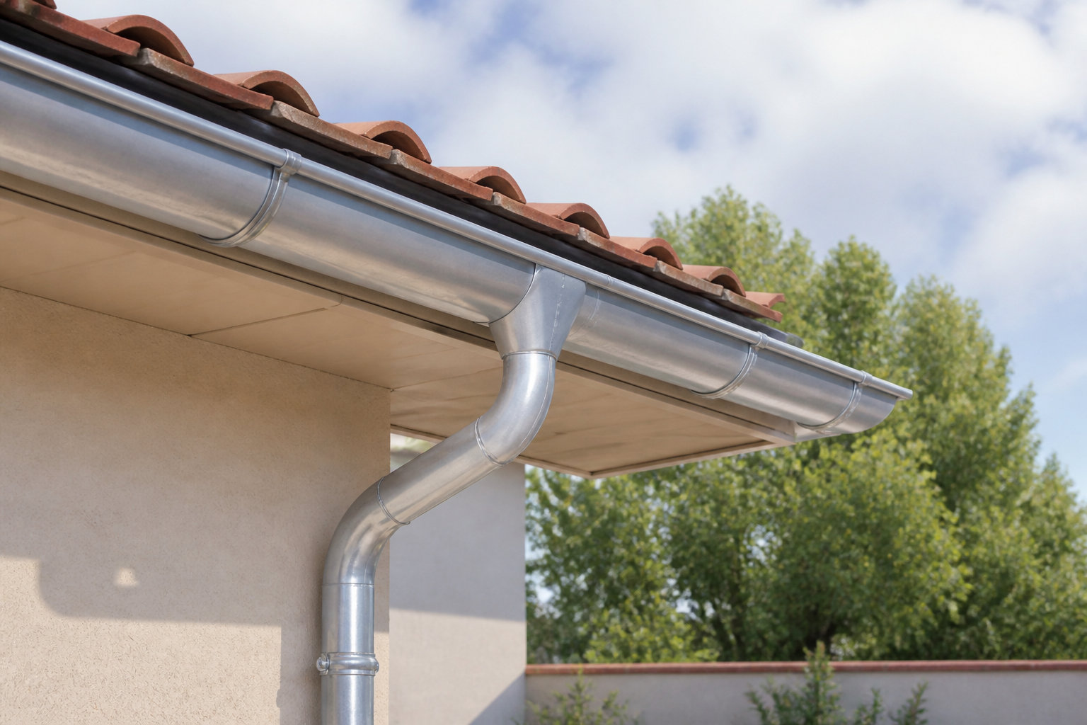 Zinguerie sur mesure : évacuation des eaux pluviales