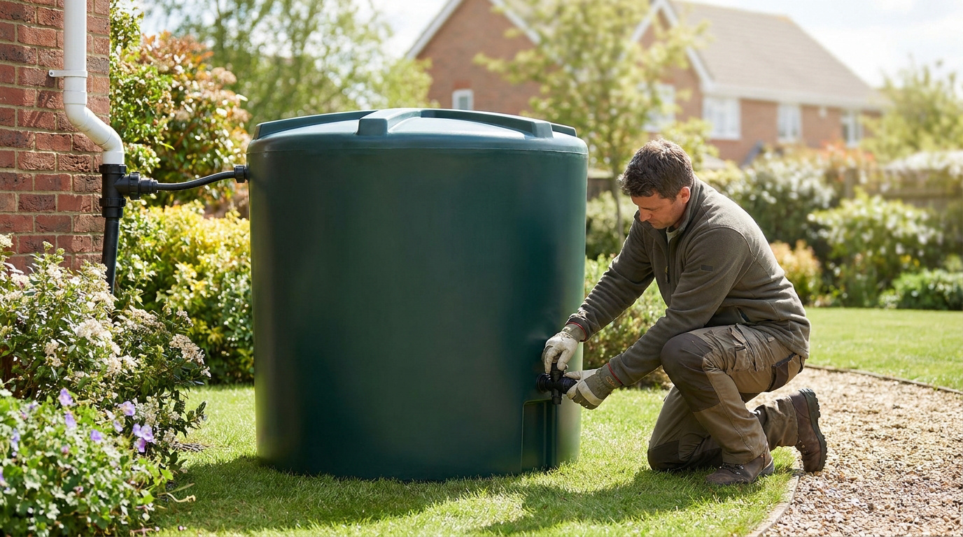 Installer un récupérateur eau 1000l : le guide de pose