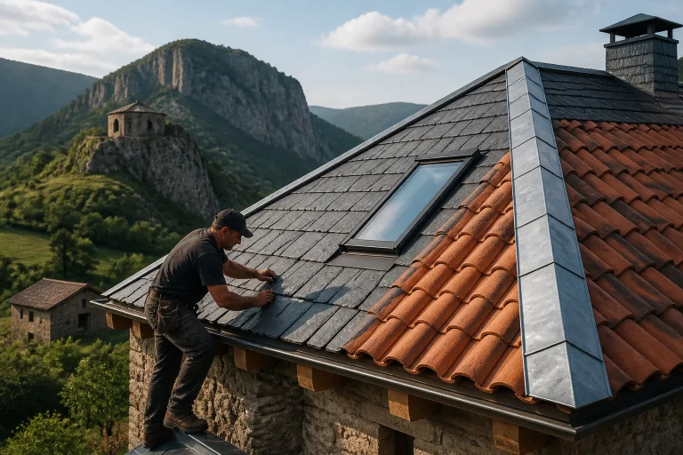 Couverture de toiture : matériaux, façonnage et pose