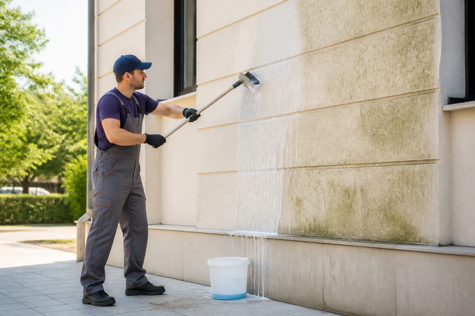 Quelle dilution d&rsquo;eau de javel pour votre façade ?