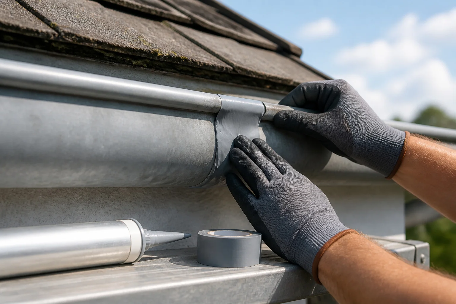 Réparer une gouttière en zinc sans soudure : nos astuces