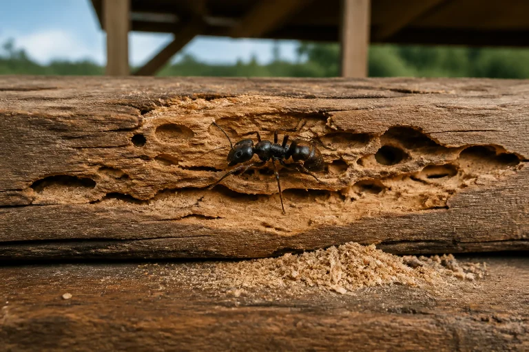Fourmis charpentières : danger et identification des dégâts